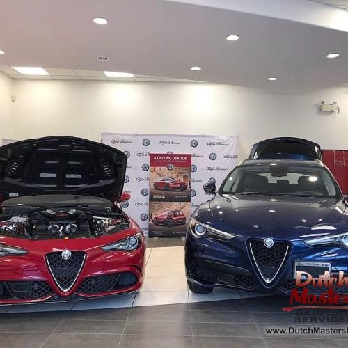  | Alfa Romeo Dealership Showroom recently completed. We carefully prepared & freshened this space up to look as new and clean as the beautiful vehicles they sell | Commercial Painting 