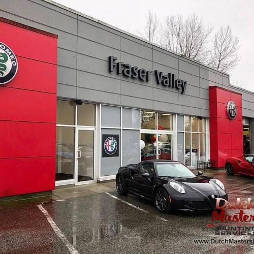  | Alfa Romeo Dealership Showroom recently completed. We carefully prepared & freshened this space up to look as new and clean as the beautiful vehicles they sell | Commercial Painting 