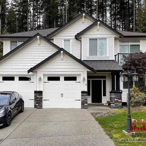 | Throwback to another incredible transformation completed last month for some very happy customers in Maple Ridge. This colour scheme has been incredibly popular instantly adding luxury curb appeal to any type of home. | Exterior Painting 