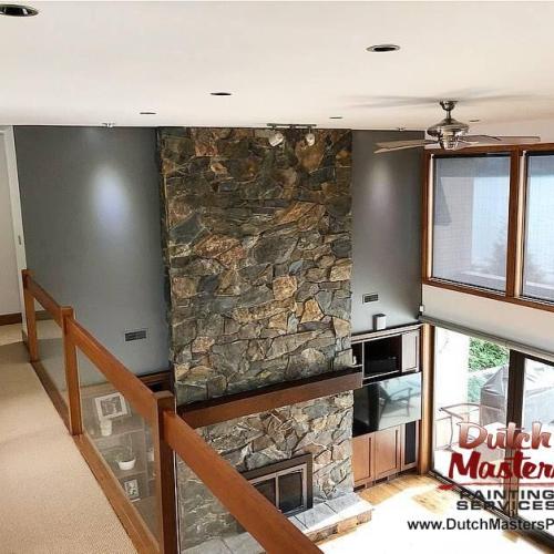  | Completely updated the ceilings & walls inside this home with breathtaking views on Harrison Lake! | Interior Painting 