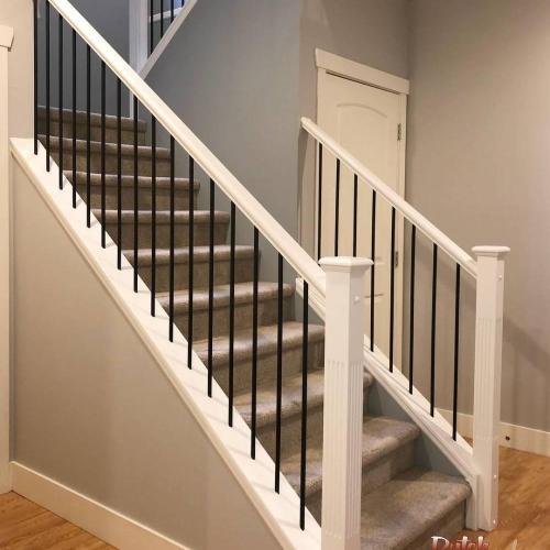  | Stairwell before/after recently completed in Willoughby Heights, Langley, neighborhood | Interior Painting 