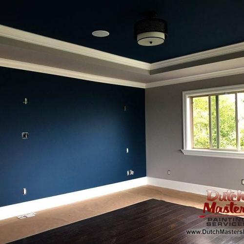  | Gentlemen’s Gray by Benjamin Moore is a rich blackened blue colour that leans towards classic navy undertones. | Interior Painting 